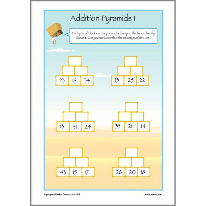 PlanBee KS2 Maths Home Learning Activites for Year 3 & Year 4