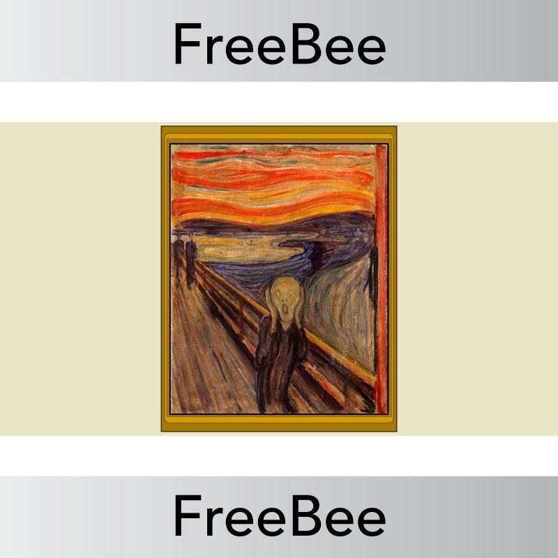 PlanBee Free Artwork of the Day Discussion Slides by PlanBee