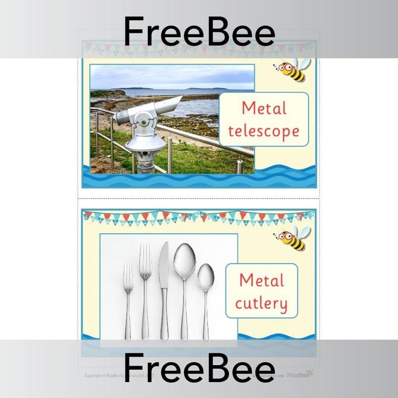 PlanBee FREE Seaside Materials Display  | PlanBee FreeBees