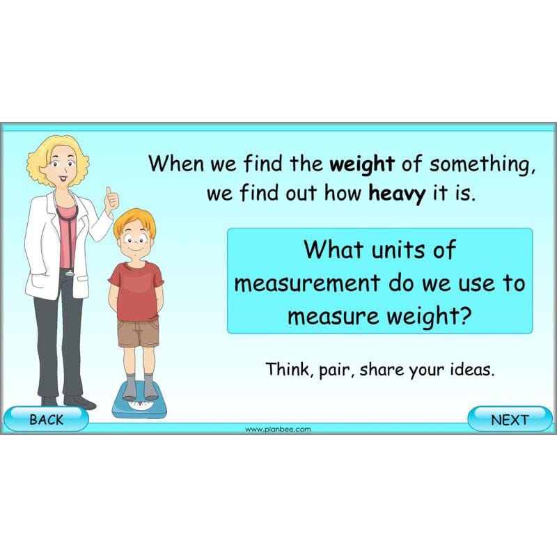 PlanBee What is Weight? Complete Primary Maths Lessons for Year 3