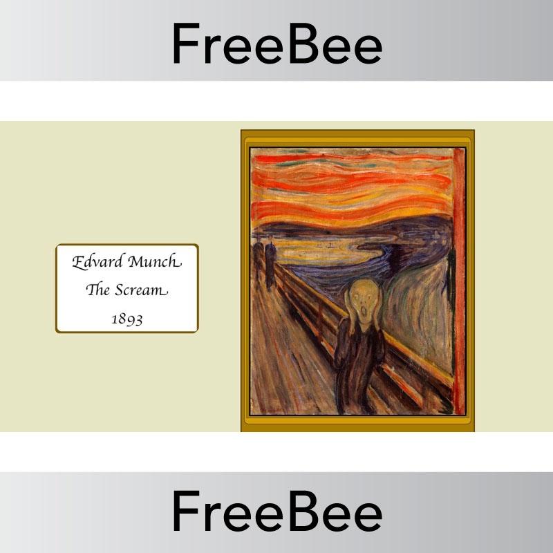 PlanBee Free Artwork of the Day Discussion Slides by PlanBee