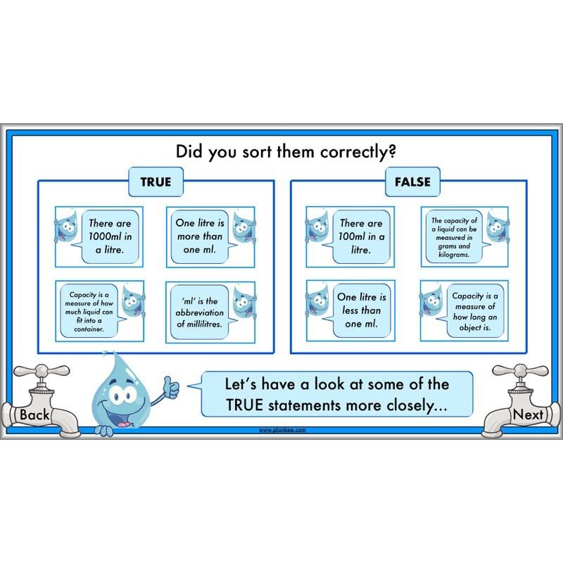 PlanBee Measuring Capacity Year 4 Maths Lesson Planning Pack