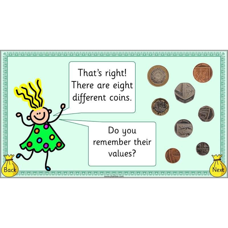 PlanBee Let’s find the value of coins - KS1 fun maths money lesson plans