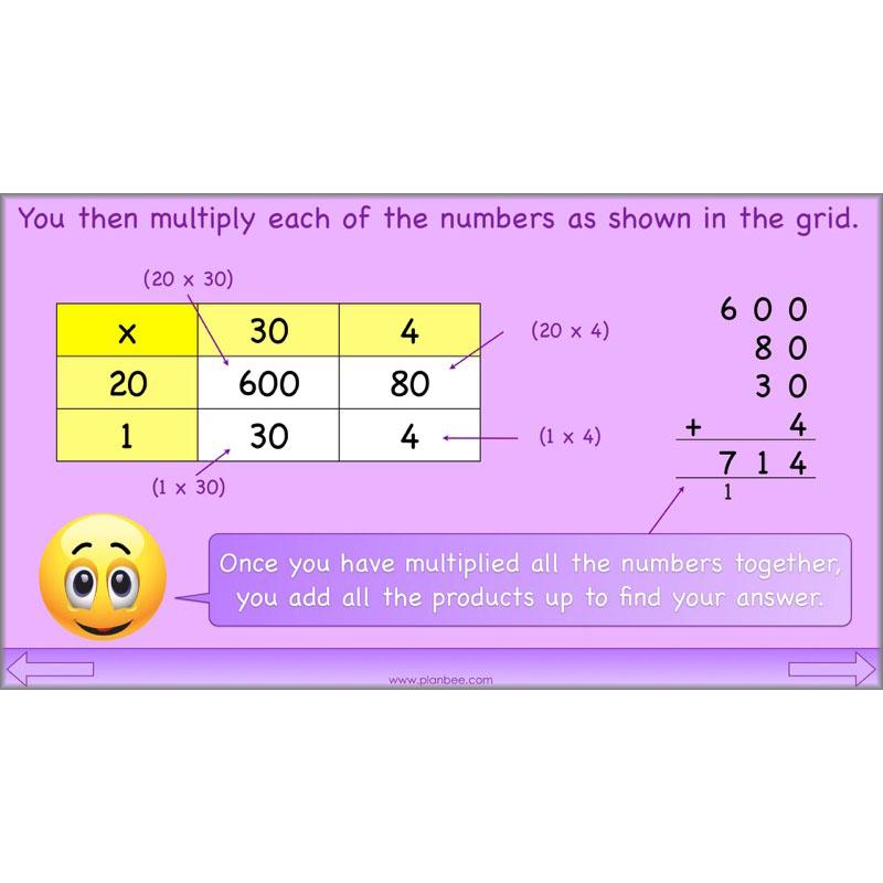 PlanBee Formal Multiplication - Multiplication & Division Year 5 Maths