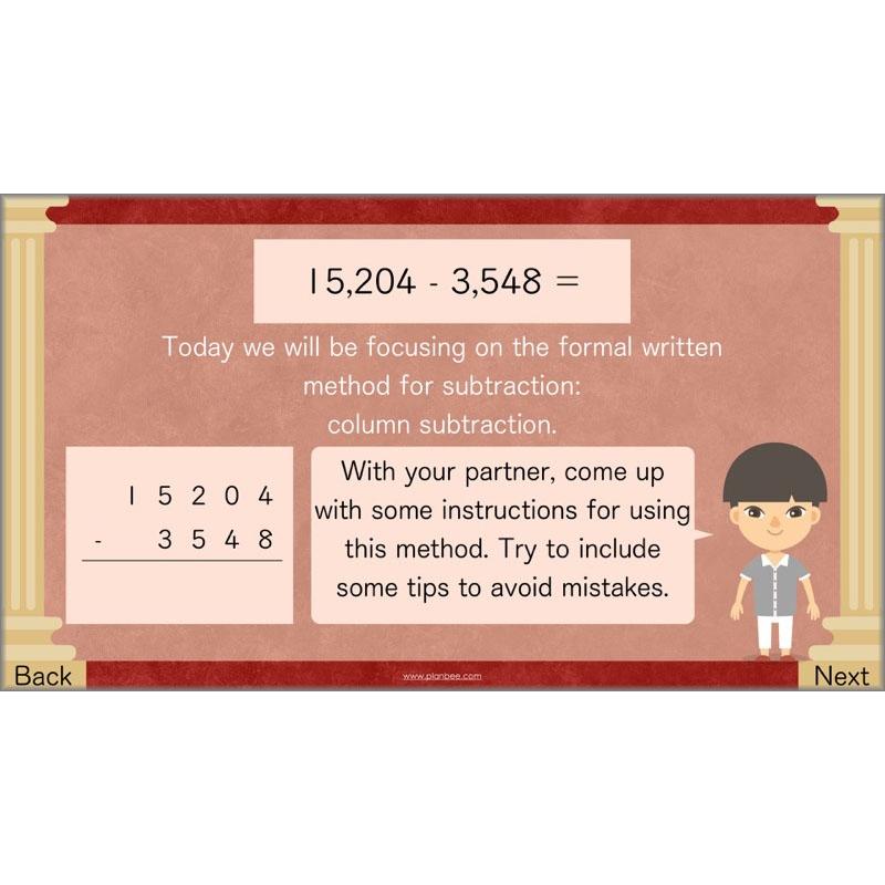 PlanBee Mental & Written Subtraction - Year 5 Maths Planning PlanBee