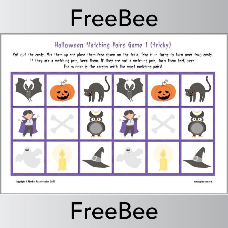 PlanBee Printable Halloween Activities for Kids by PlanBee