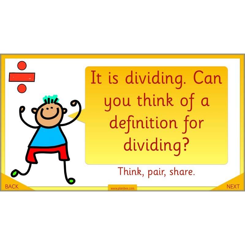 PlanBee Let's share objects equally: Year 1 multiplication and division