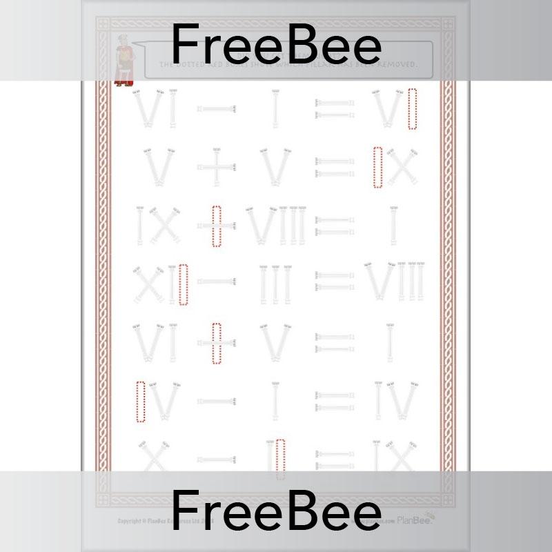 Free Roman Numerals Equations | PlanBee Printables