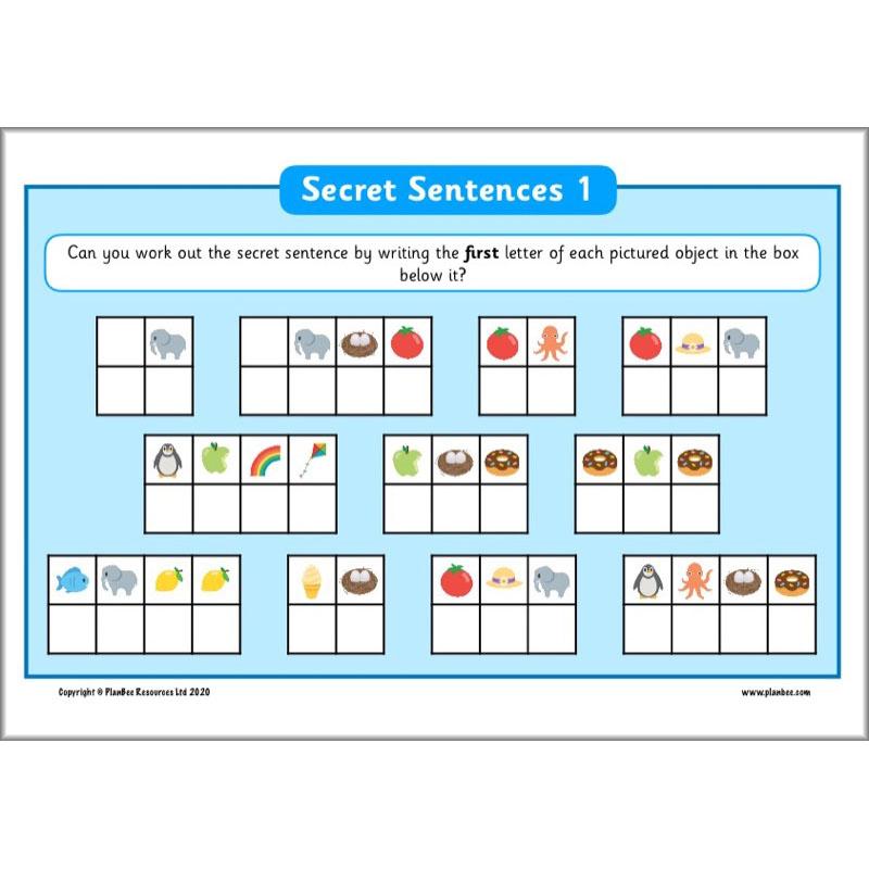 PlanBee KS1 English Home Learning Activities for Year 1 & Year 2