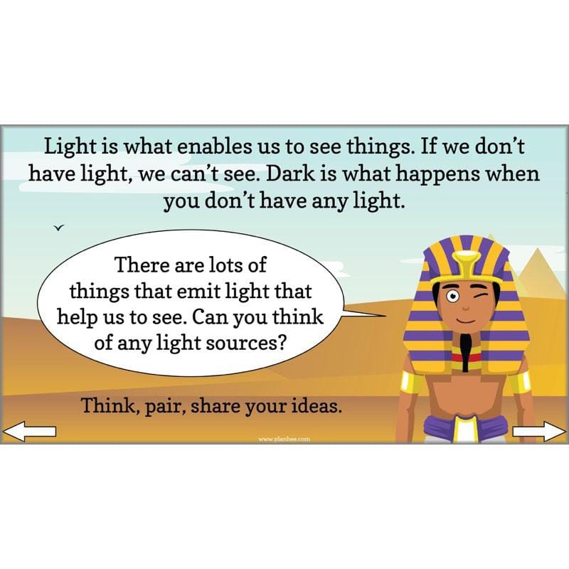 Year 3 Light and Dark Ancient Egypt Science by PlanBee