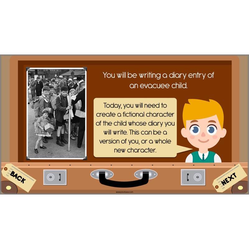 PlanBee World War 2 Evacuee Diary Entries Lesson Plans by PlanBee