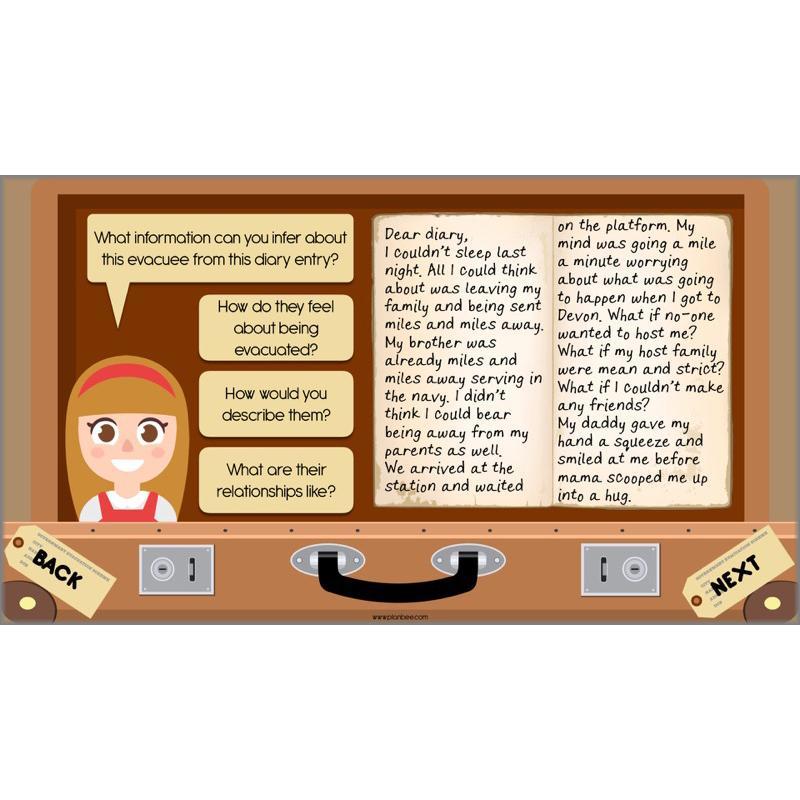 PlanBee World War 2 Evacuee Diary Entries Lesson Plans by PlanBee