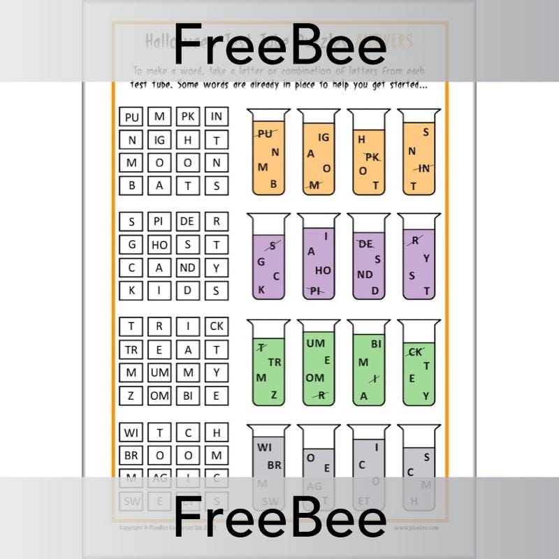 PlanBee Printable Halloween Activities for Kids by PlanBee