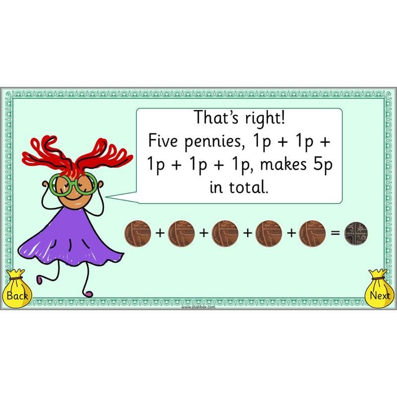 PlanBee Let’s find the value of coins - KS1 fun maths money lesson plans