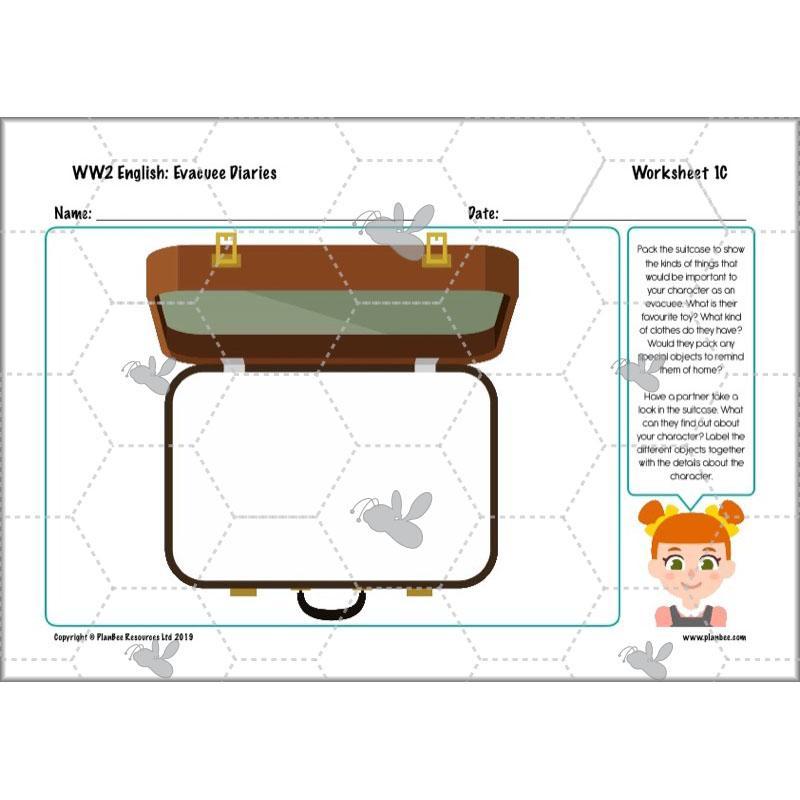PlanBee World War 2 Evacuee Diary Entries Lesson Plans by PlanBee