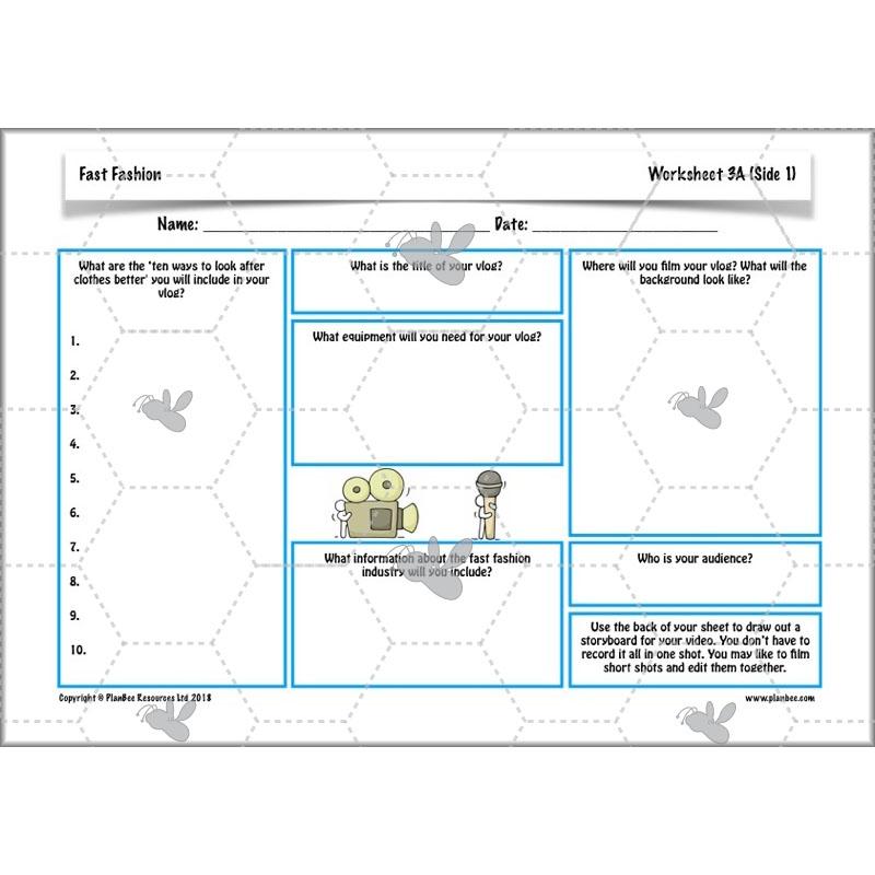 PlanBee Fast Fashion Fairtrade KS2 ESR Lessons by PlanBee
