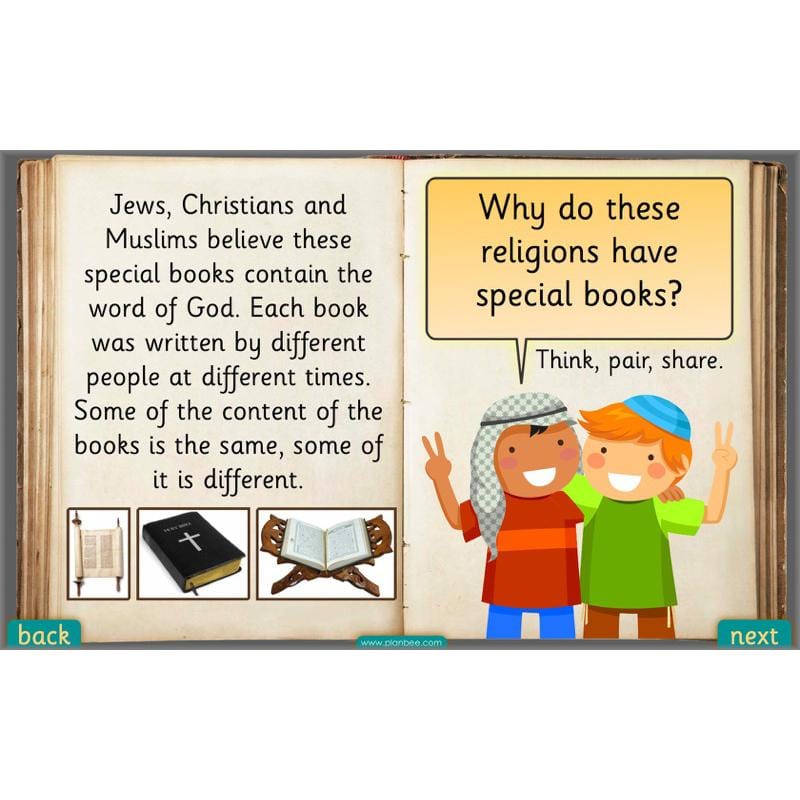 PlanBee Exploring Special Books KS1 RE downloadable lesson pack