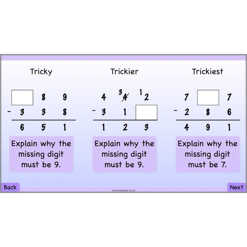 PlanBee Subtraction Methods - KS2 - Year 5 Maths - Addition and Subtraction