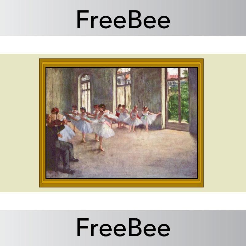 PlanBee Free Artwork of the Day Discussion Slides by PlanBee