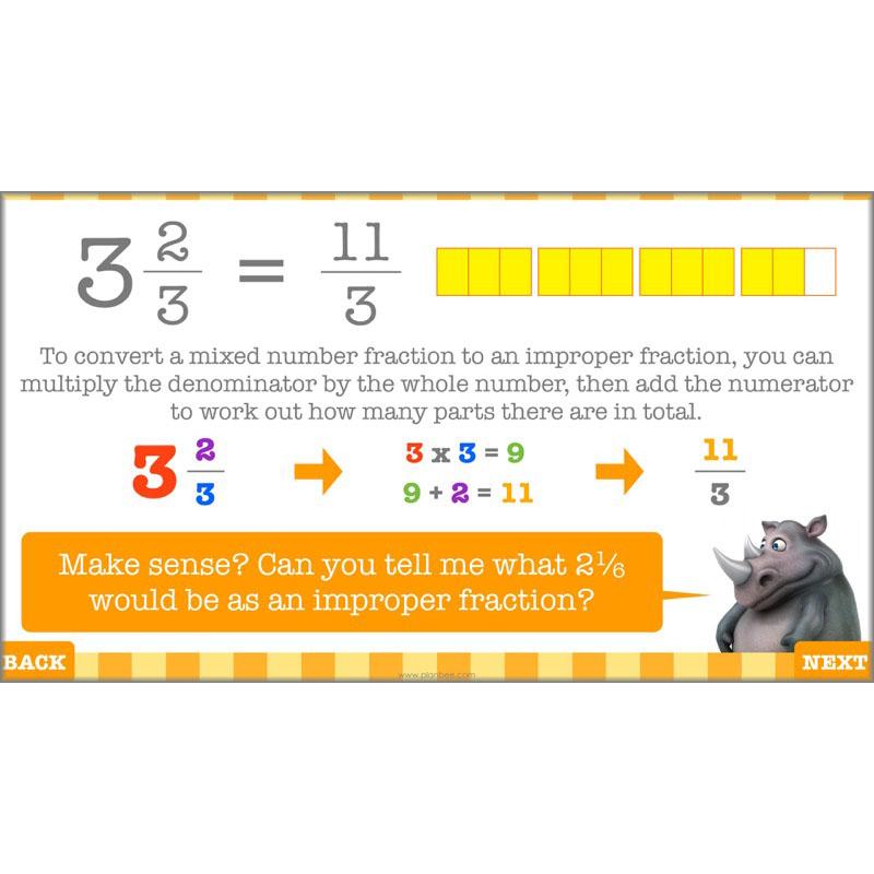 PlanBee Decimals & Fractions - Complete Set of Five Lessons for Year 5