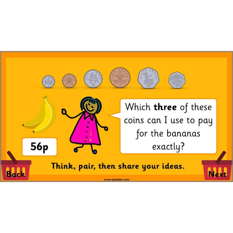 PlanBee Let's Go Shopping: Year 2 Money Maths Activities