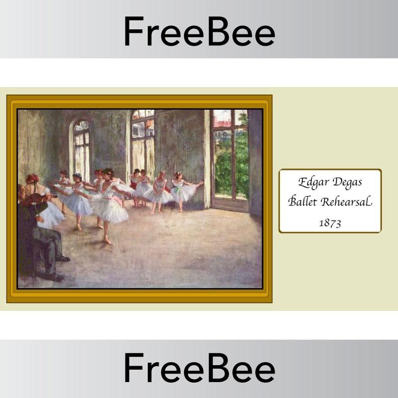 PlanBee Free Artwork of the Day Discussion Slides by PlanBee