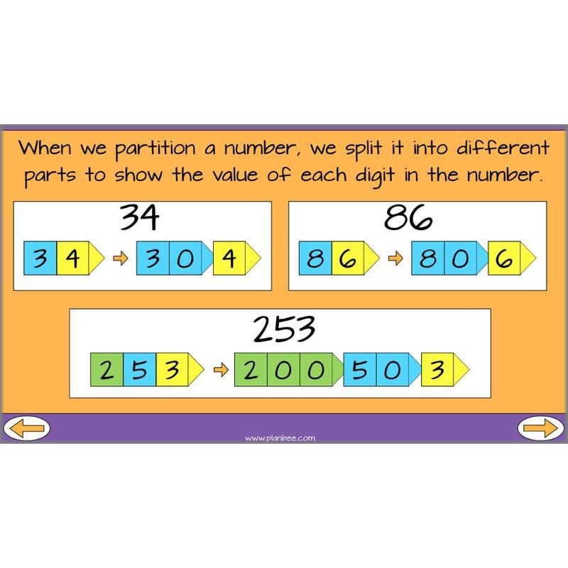 PlanBee Partition Addition: Year 3 Primary Maths Lessons and Resources