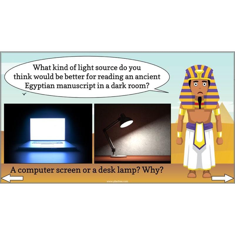 PlanBee Ancient Egypt Science - Light and Shadow: Year 3 Science
