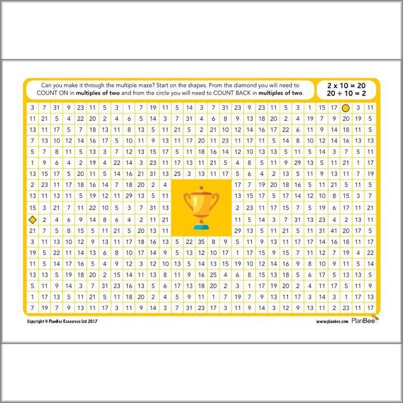 PlanBee KS2 Maths Home Learning Activites for Year 5 & Year 6