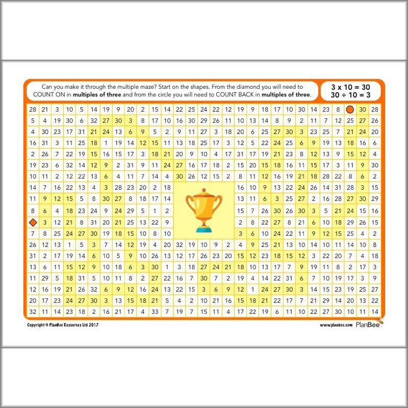 PlanBee KS1 Maths Home Learning Activites for Year 1 & Year 2