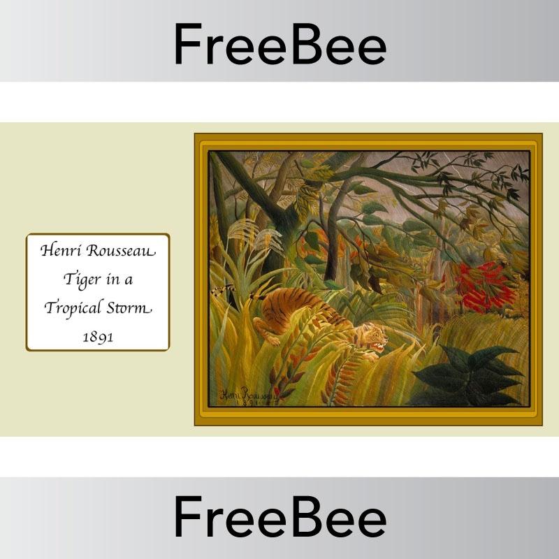 PlanBee Free Artwork of the Day Discussion Slides by PlanBee