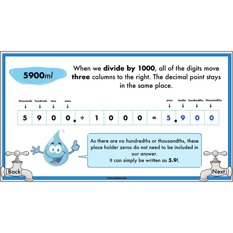 PlanBee Measuring Capacity Year 4 Maths Lesson Planning Pack