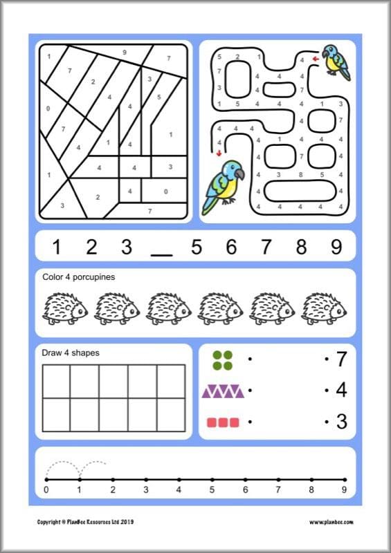 PlanBee KS1 Maths Home Learning Activites for Year 1 & Year 2