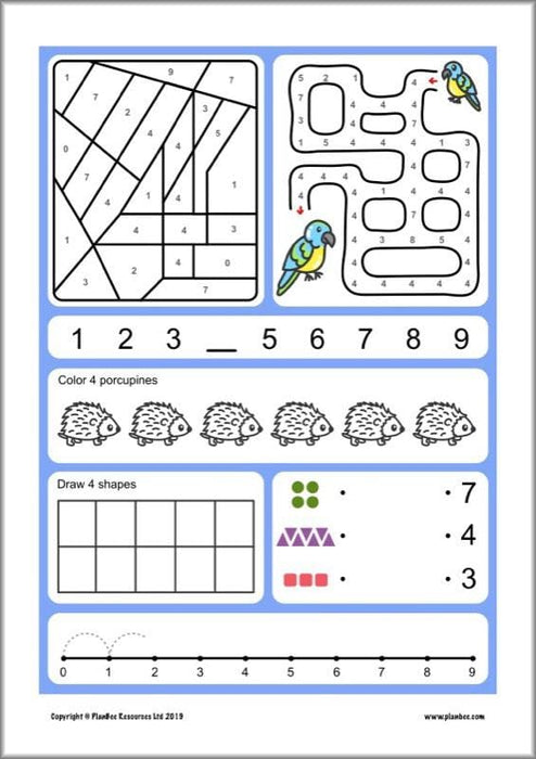 PlanBee KS1 Maths Home Learning Activites for Year 1 & Year 2