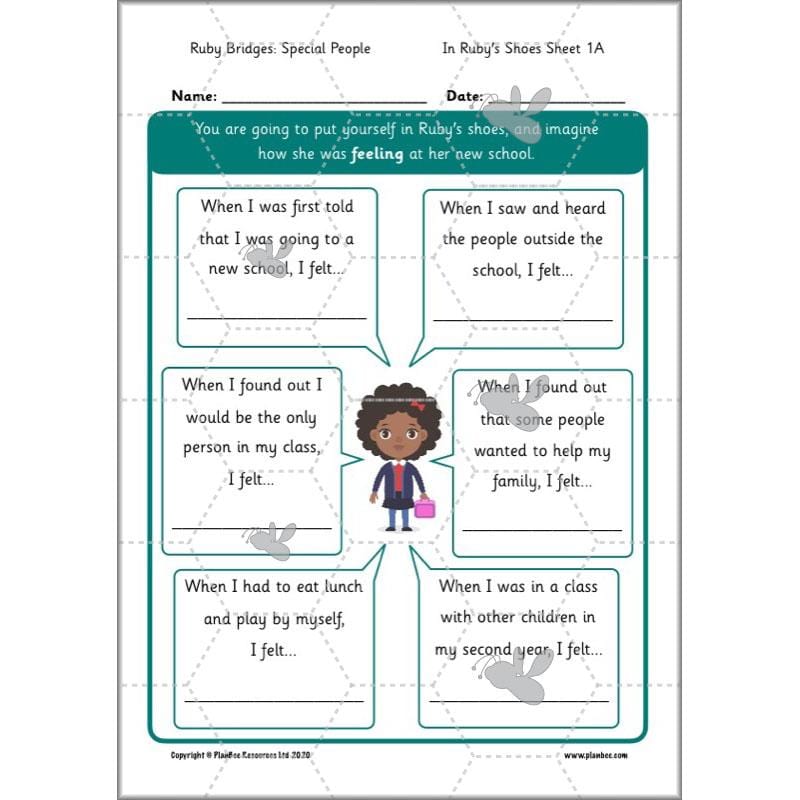 PlanBee Ruby Bridges Lesson KS1 | Special People Resource by PlanBee