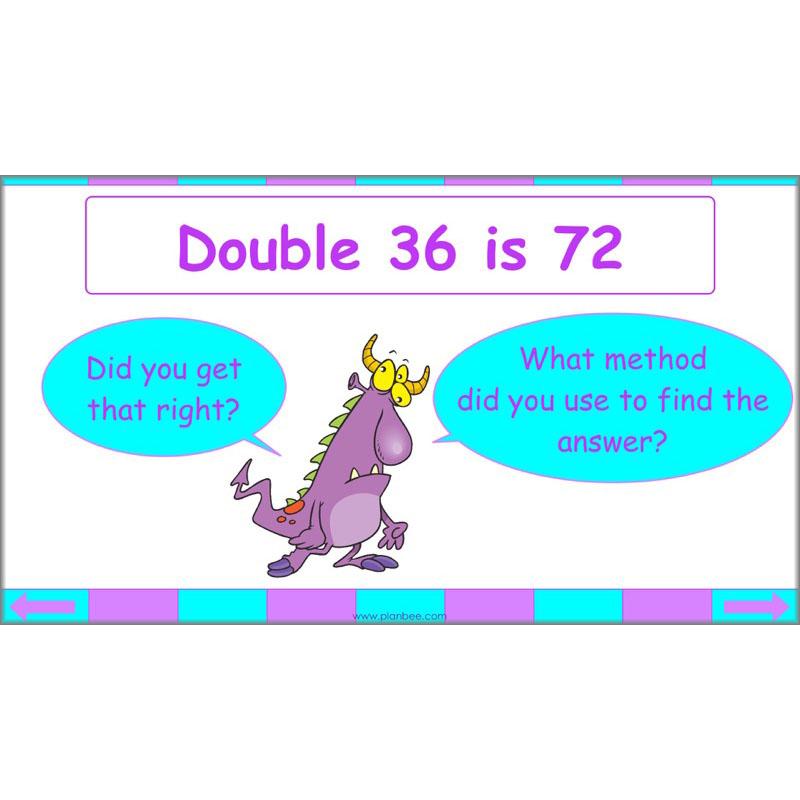 PlanBee Seeing Doubles - Doubling and Halving Year 4 Maths Lesson Planning