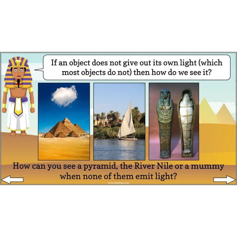 PlanBee Ancient Egypt Science - Light and Shadow: Year 3 Science