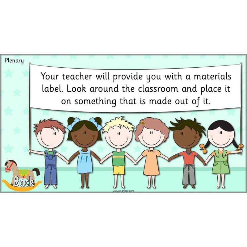 PlanBee Materials and their Properties KS1 Year 1 Science