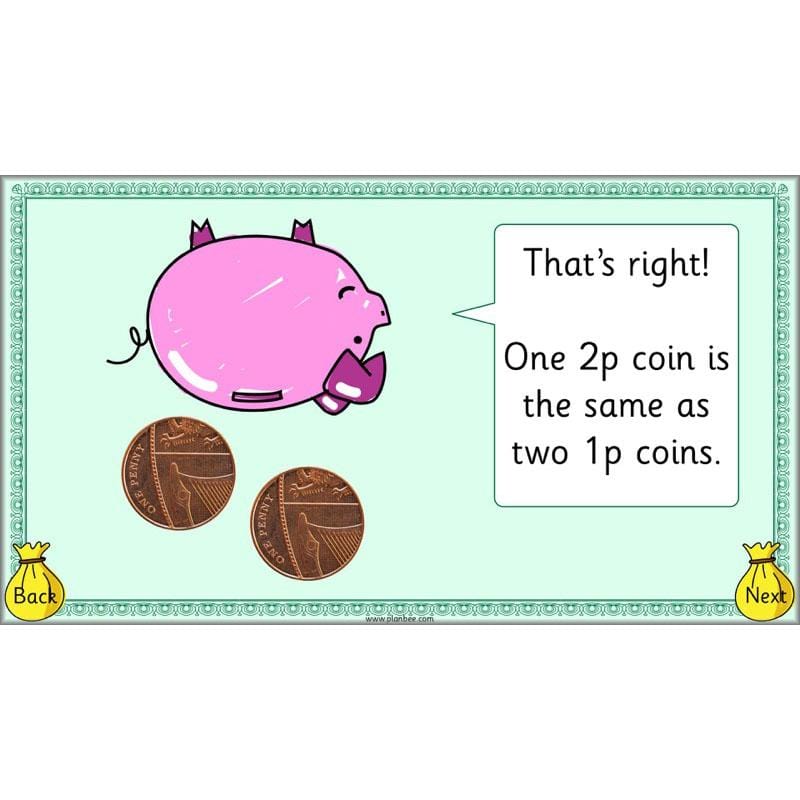 PlanBee Let’s find the value of coins - KS1 fun maths money lesson plans