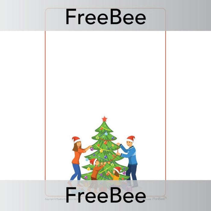 PlanBee Free Christmas Scenes Writing Frames | PlanBee