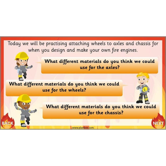 Fire Engine Learning How to Make a Fire Engine | KS1 DT lessons by PlanBee
