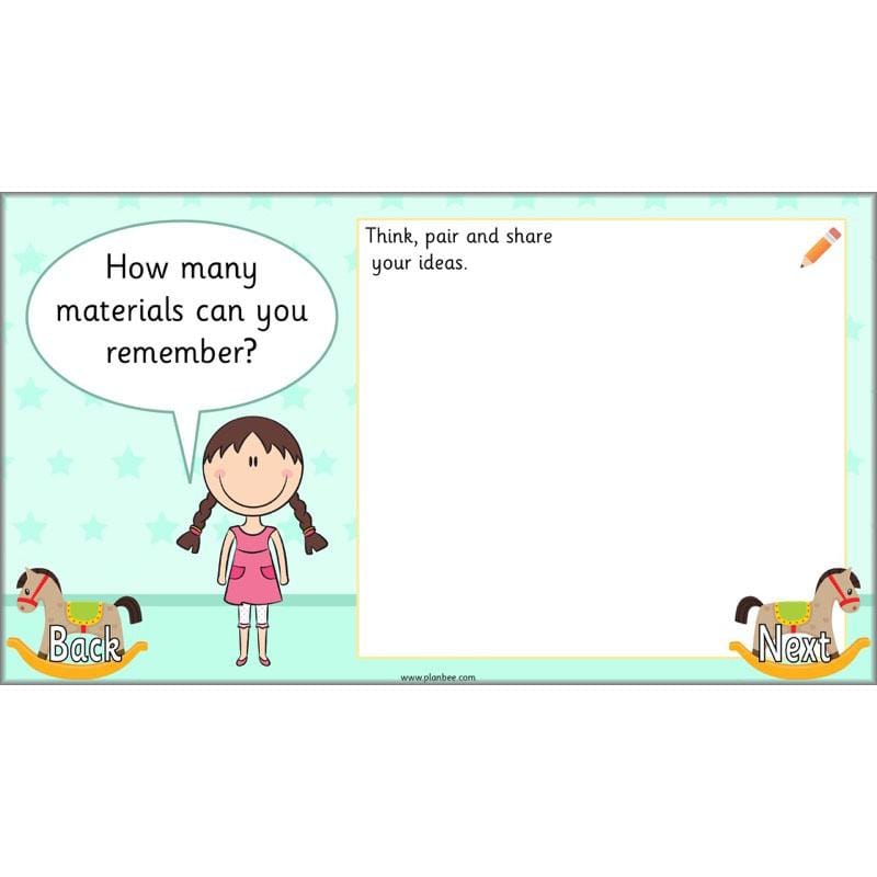 PlanBee Materials and their Properties KS1 Year 1 Science