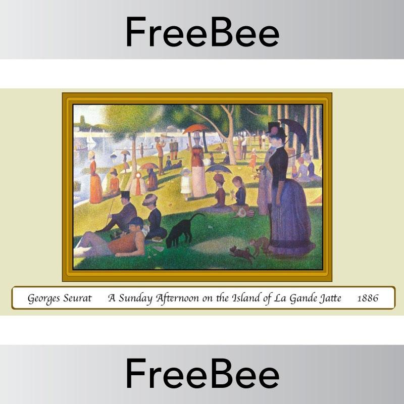 PlanBee Free Artwork of the Day Discussion Slides by PlanBee