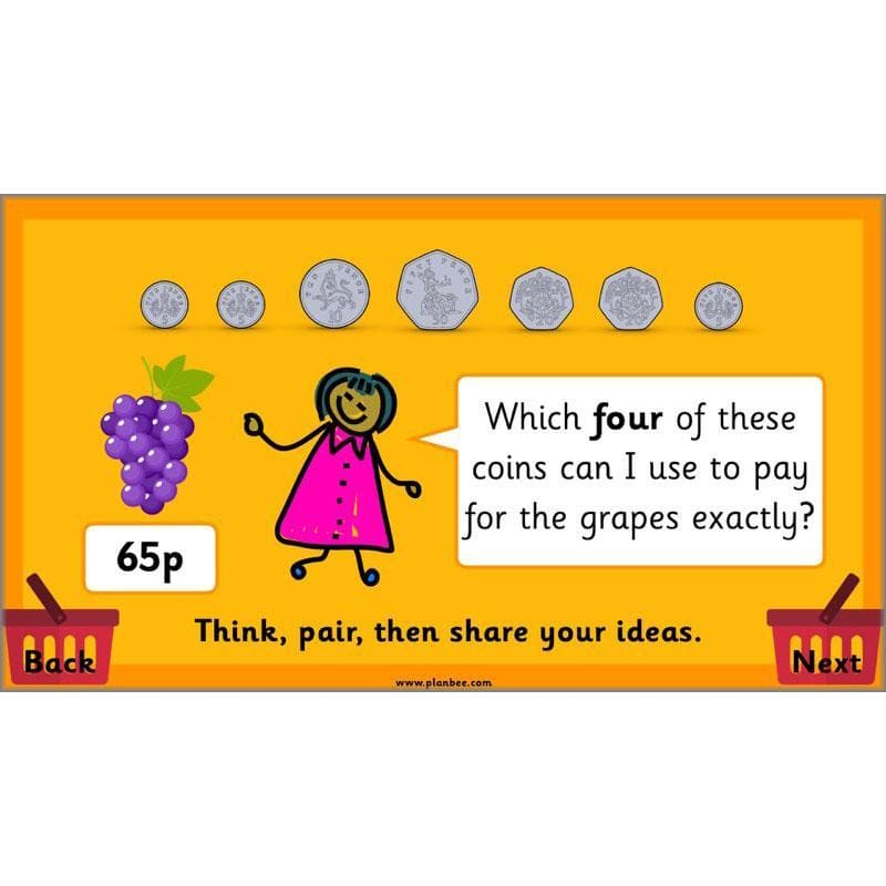 PlanBee Let's Go Shopping: Year 2 Money Maths Activities