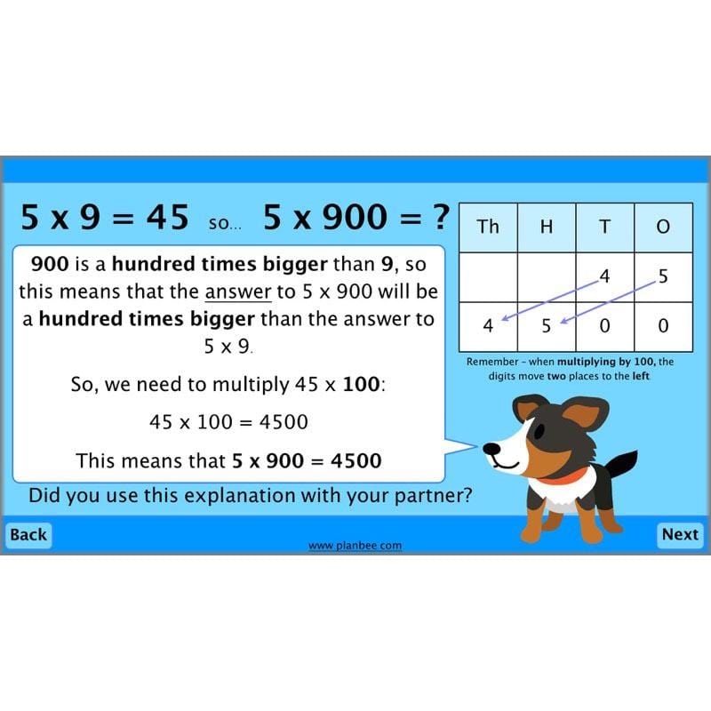 PlanBee Multiplying by Multiples of 10 and 100 - Year 3 Primary Maths Lesson