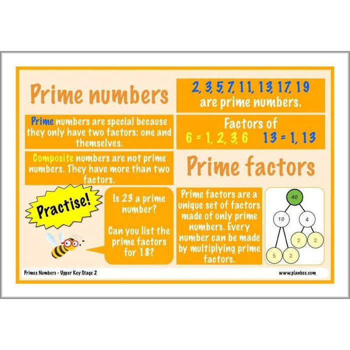 PlanBee Free Maths Posters for Display by PlanBee