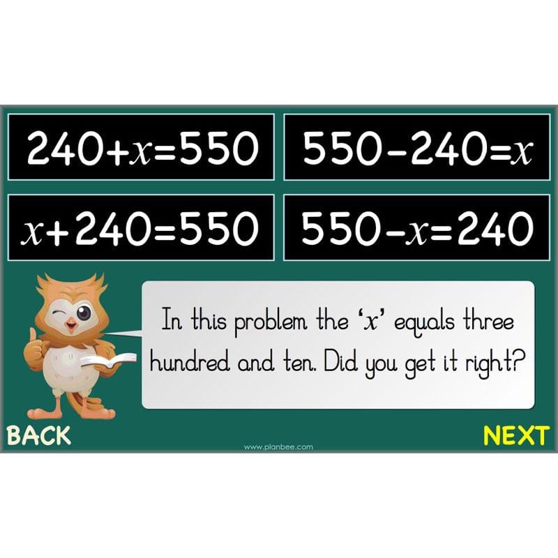 PlanBee Algebra: simple algebra lesson planning for Year 6