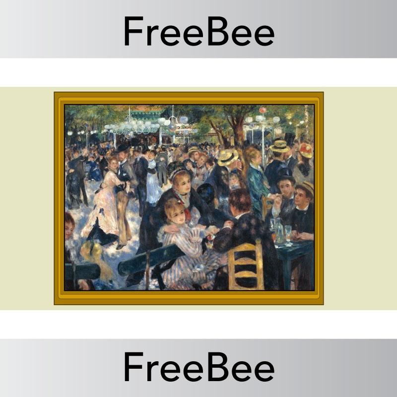PlanBee Free Artwork of the Day Discussion Slides by PlanBee
