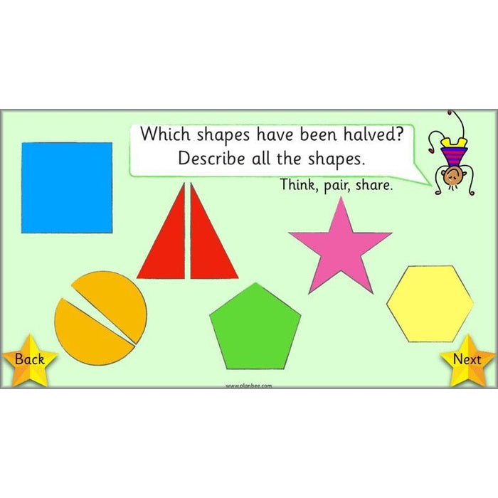 PlanBee What is a half? - KS1 Year 1 lesson pack