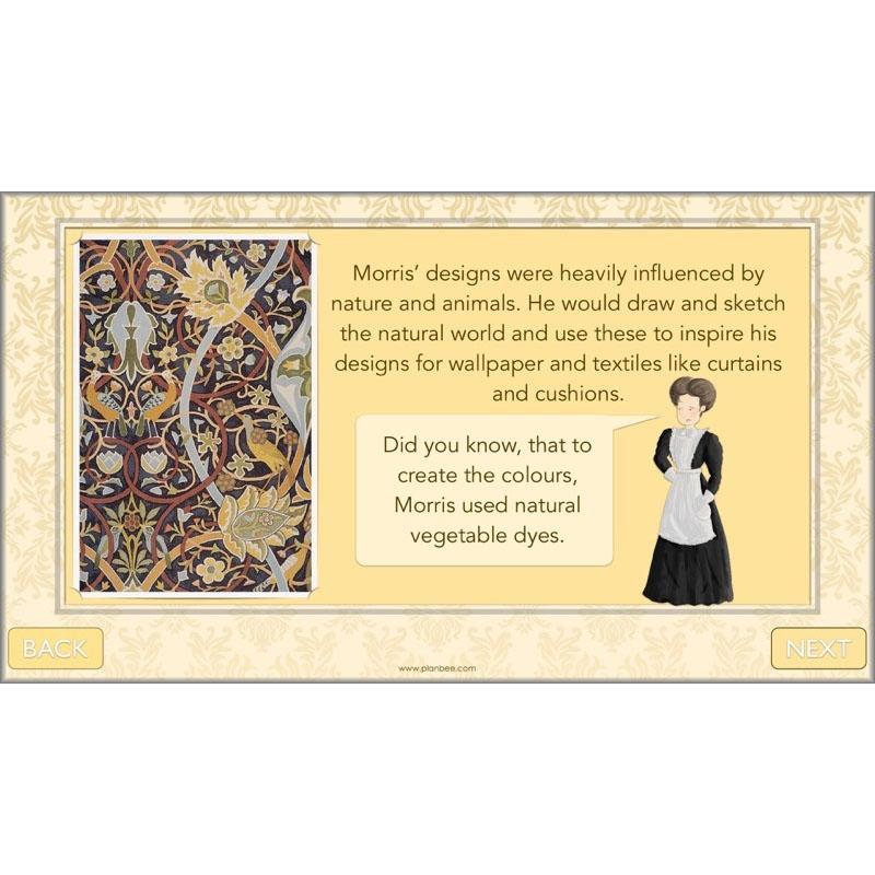 PlanBee William Morris KS2 Art Lesson Plan Packs for Year 3 & Year 4